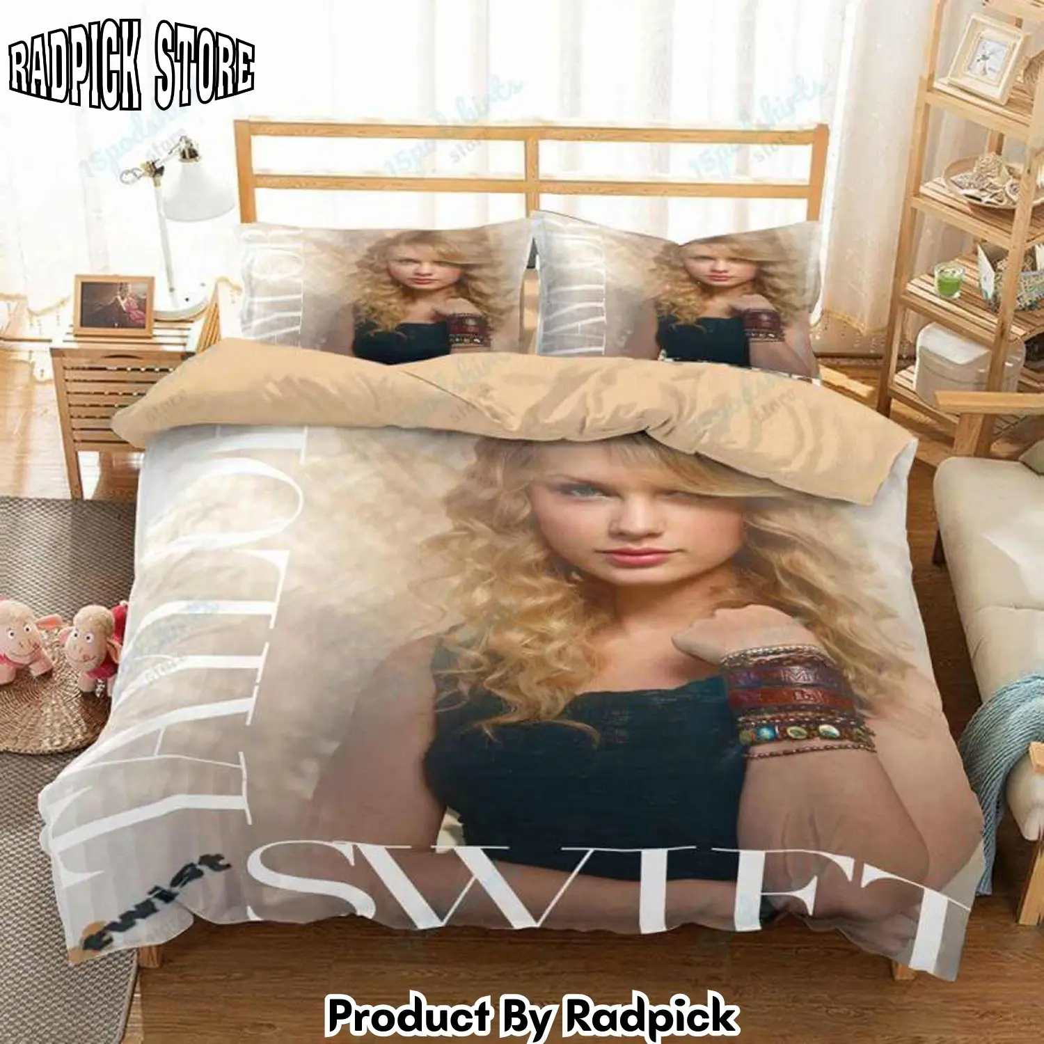 Radpick 3d customize taylor swift bedding set duvet cover set bedroom set rp3278977